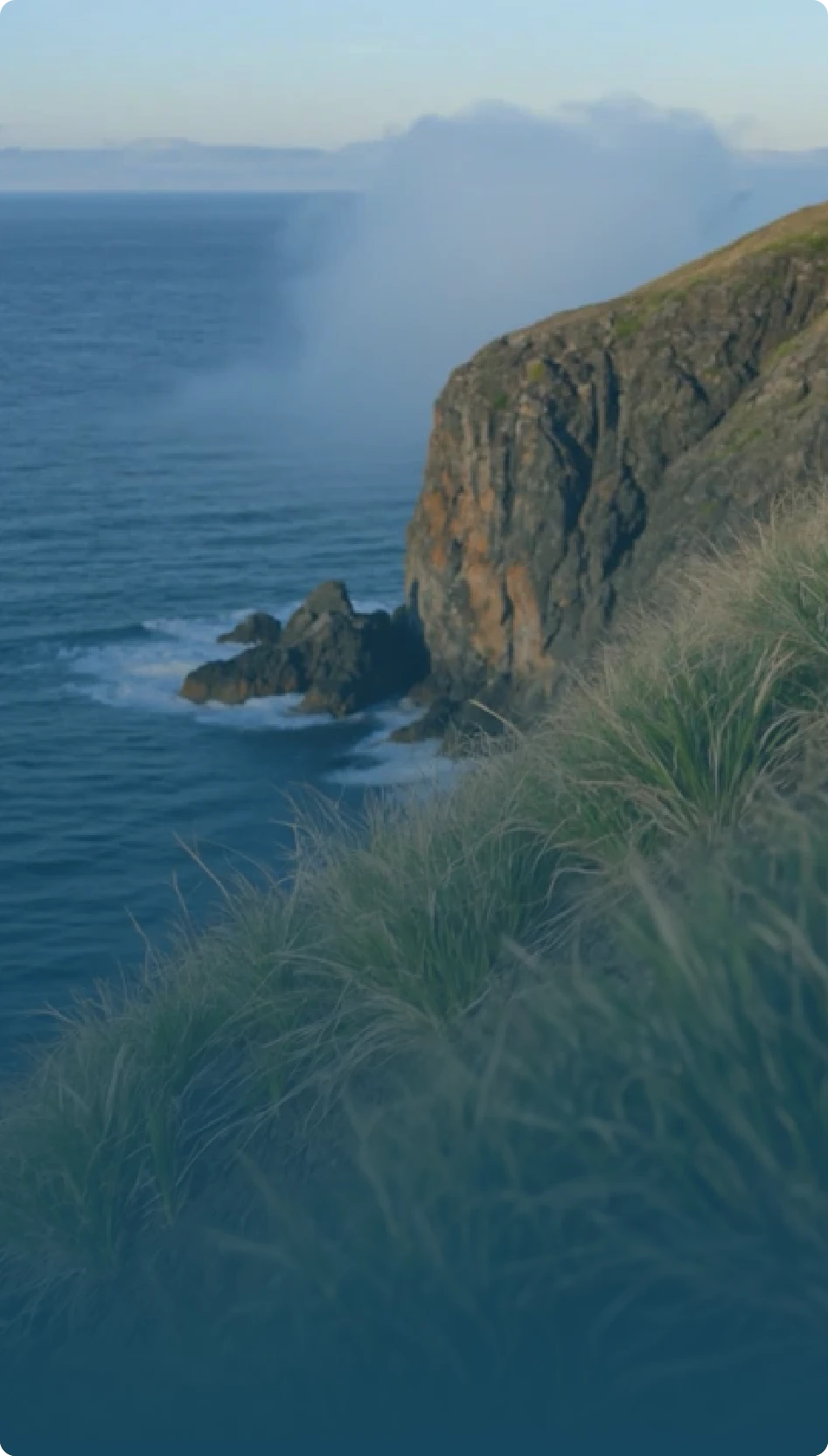 Cornish coast landscape
