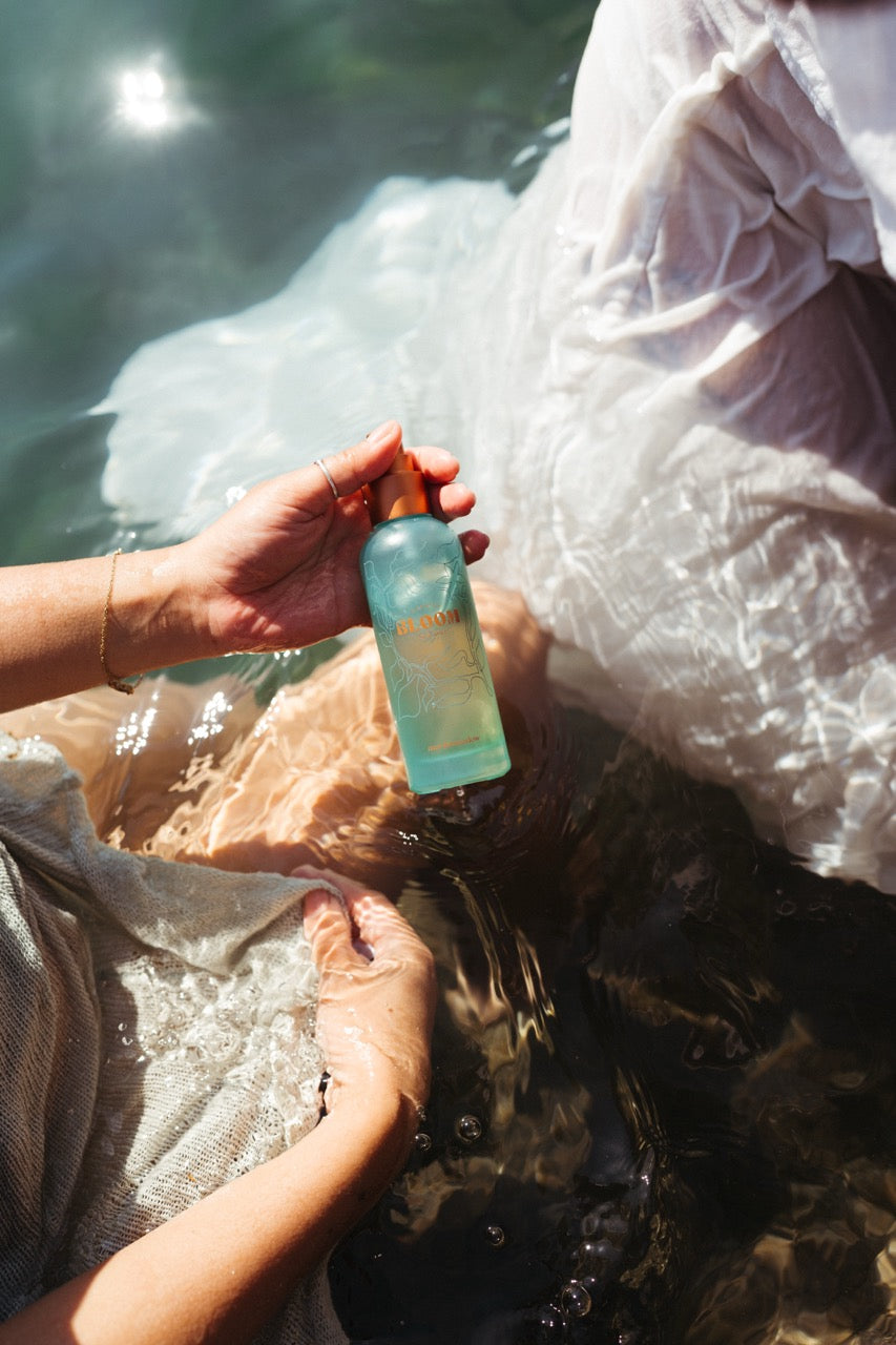 Bloom · against the shimmering sea